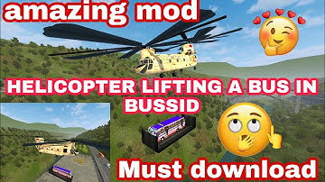 Helicopter travel lifter for bussid first super travell mod v3. 6 updated test in v3.5 |MJSB GAMING|