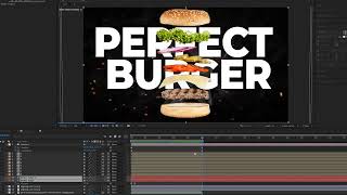 how I made the burger advert  with after effects