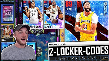 2 NEW LOCKER CODES + LIMITED RUBY ANTHONY DAVIS GAMEPLAY! (NBA 2K21 MyTEAM NEXT GEN)
