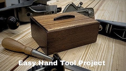 Mitered Keepsake Box (Hand Tool Woodworking Project)