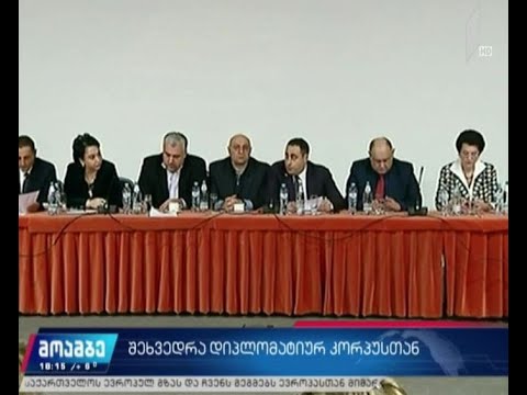 ოპოზიცია დიპლომატიურ კორპუსს შეხვდა