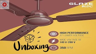 Havells 1200mm Glaze BLDC Motor Ceiling Fan UNBOXING