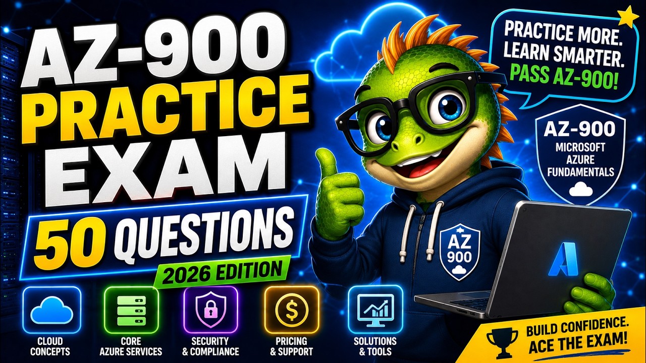 AZ-900 practice exam video thumbnail