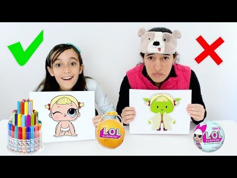 COLORINDO COM 3 CORES ★ LOL Surprise Serie 1 - PEGAMOS LOL RARA!!! | 3 MARKER CHALLENGE com a Mamãe