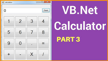 VB.NET - How To Create A Calculator In Visual Basic .Net Step By Step [ with source code ] PART: 3