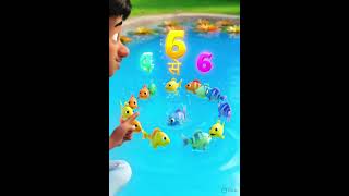 Counting Fish 1 to 10! 🐟🔢 | Learn Numbers with Raunak | Hindi Counting Rhyme for Kids  #MathsForKids