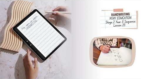 Stage 2 Year 3 Handwriting Lesson 23 | NSW English Curriculum | Diagonal Joins to Tall Letters