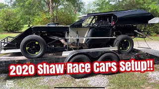 Full dirt modified setup on a 2020 Shaw race car!!