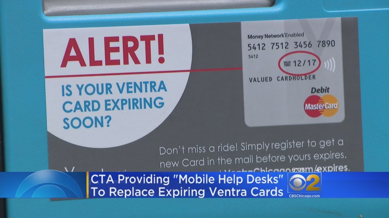 Some Ventra Cards Expiring As New Year Arrives YouTube