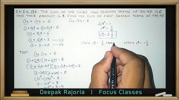 Class 10 Maths Ex 5.4 Q2 (Arithmetic Progression, AP) Ncert, The sum of the third and the seventh