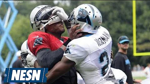 Panthers Teammates Cam Newton And Josh Norman Fight