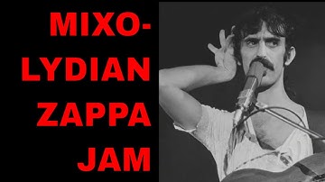 Live Frank Zappa Style Jam | Guitar Backing Track (D Mixolydian / C Lydian)