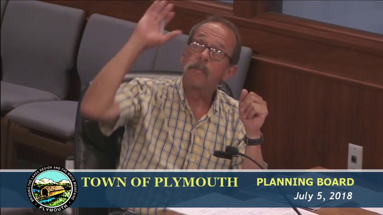 Plymouth Planning Board Work Session 7/5/18 YouTube