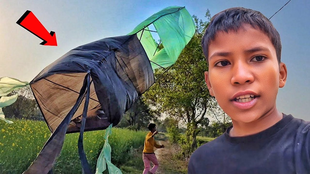Flying Box Kite 🤯 अजीबोगरीब पतंग 😱 100% flying 