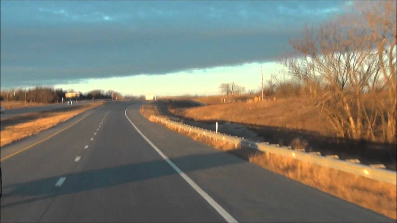 Kansas Interstate 70 West Mile Marker 340330 (1/16/13) YouTube