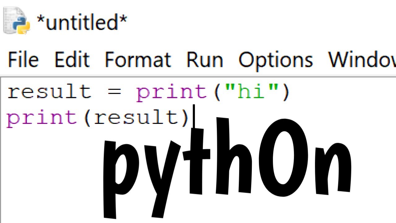 what is none in python - YouTube