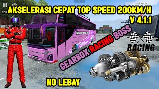 KODENAME AKSELERASI CEPAT TOP SPEED 200KM/H | BUSSID V4.1.1