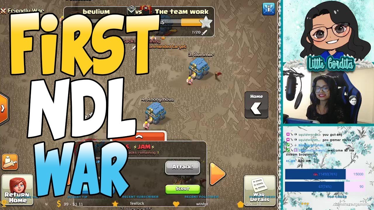 *FIRST COMPETITIVE WAR* NDL Open Beulium VS TTW | Clash Of Clans