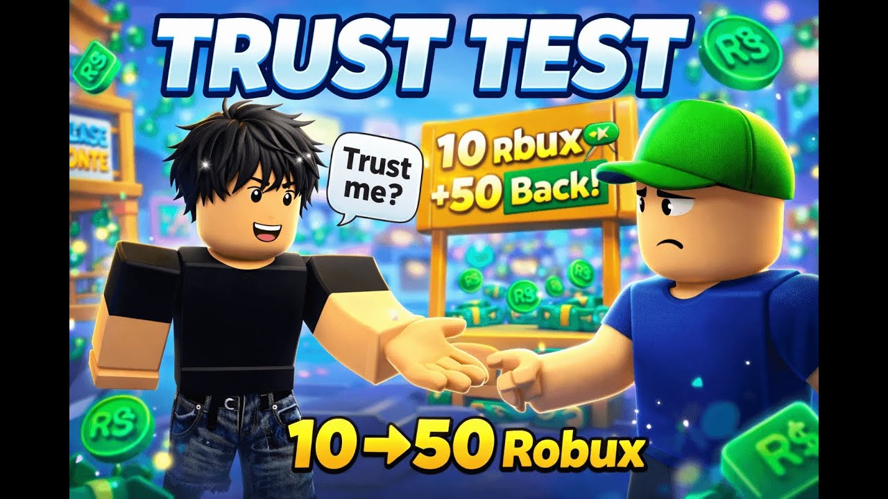 I ask for 10 robux and donate 50 back if they trust me - YouTube