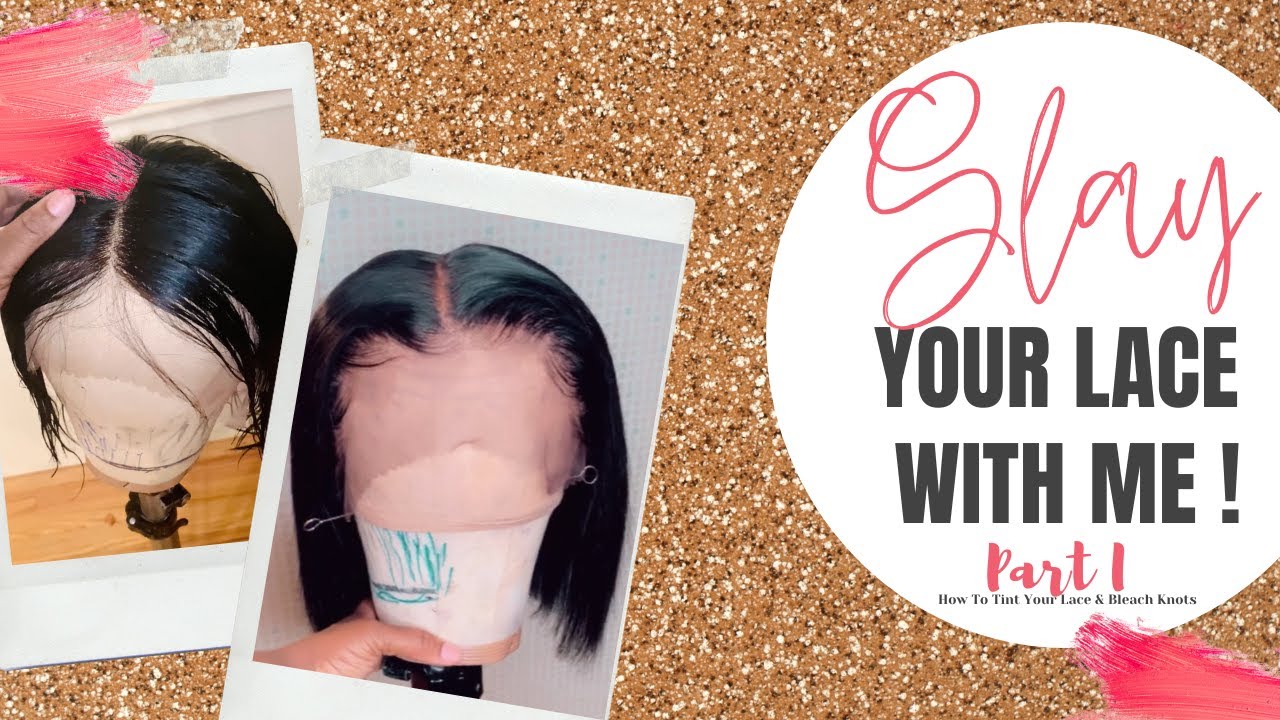 How To Tint Lace & Bleach Knots On Frontal Or Closure