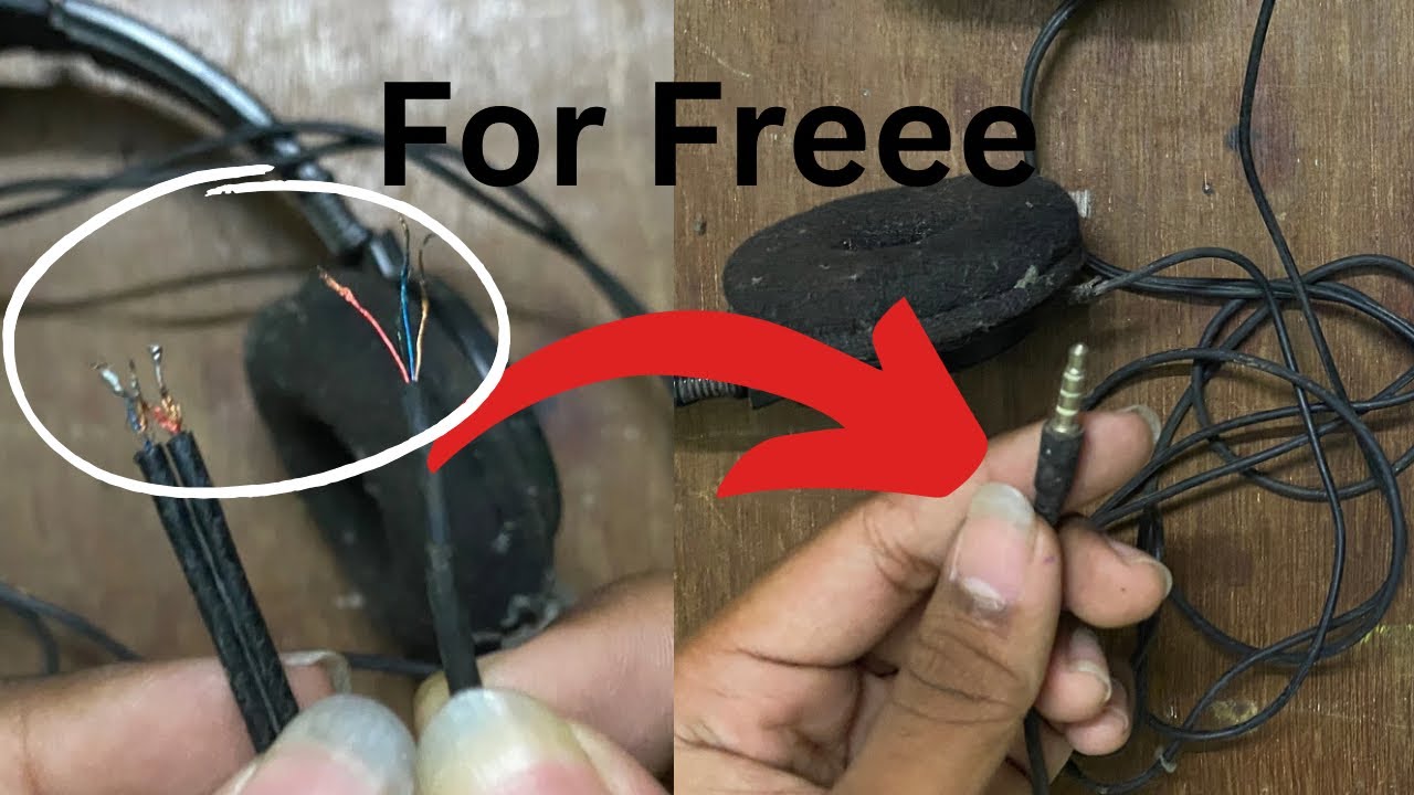 How to repair headphones for freee - YouTube