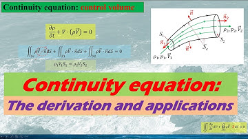 Continuity equation: the derivation and some very useful applications