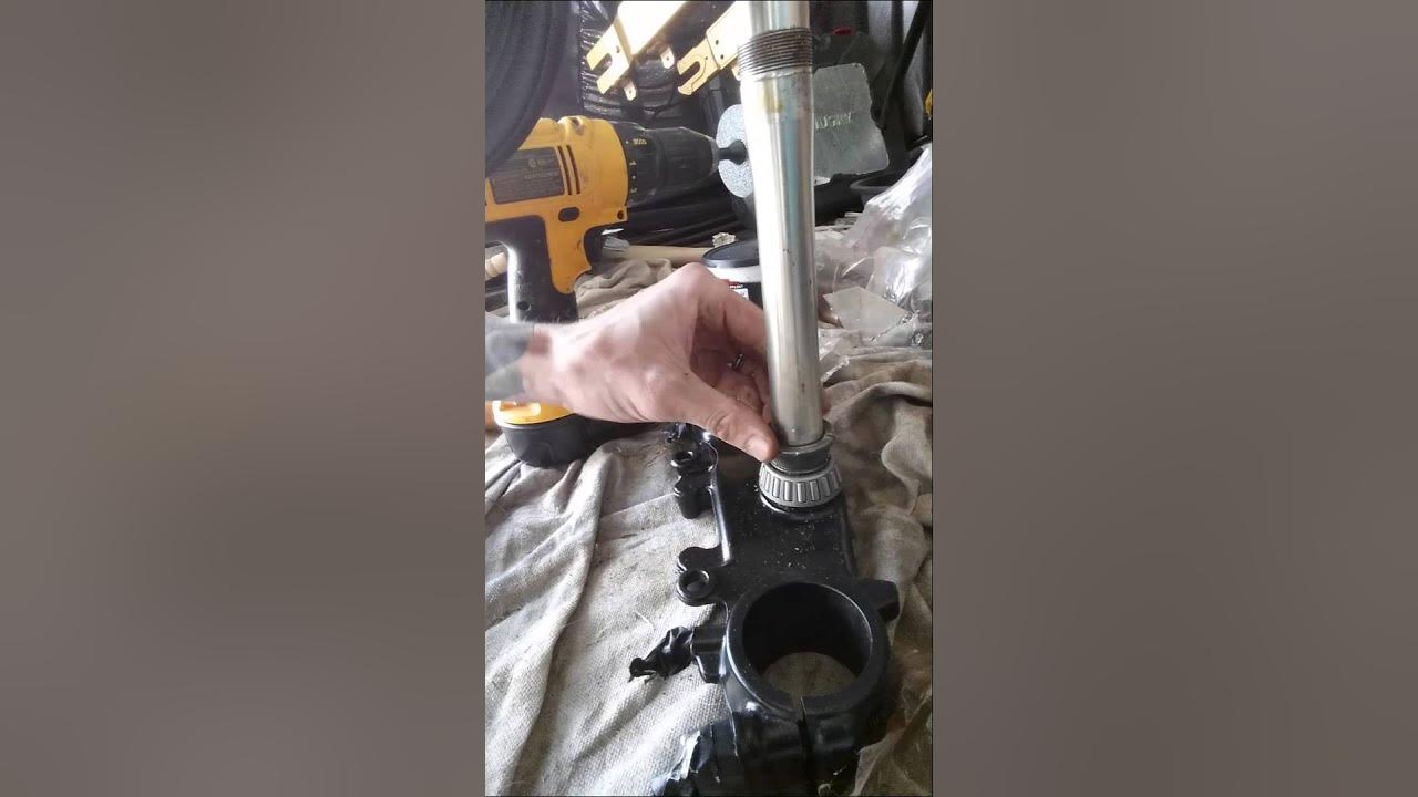 How to replace Steering Stem Bearings, basic tools YouTube