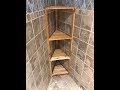 Cedar Shower Shelves