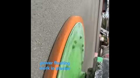 power floating work in plaster #tools