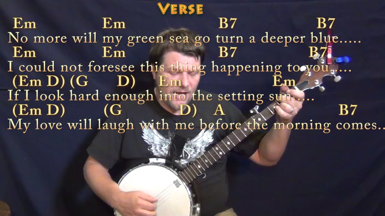 Paint It, Black (The Rolling Stones) Banjo Cover Lesson in Em with Chords/Lyrics YouTube