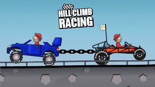 Hill Climb Racing | Rally Car vs Dune Buggy | Battle Vehicles | Part 1 screenshot 4