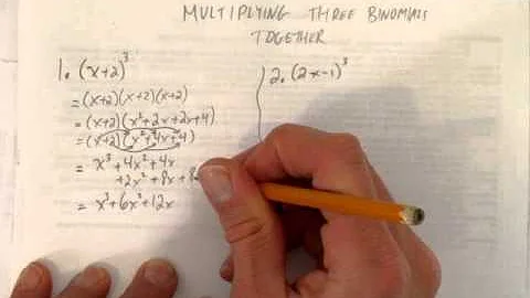 MULTIPLYING THREE BINOMIALS TOGETHER