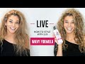 Live recap full wavy hair styling tutorial