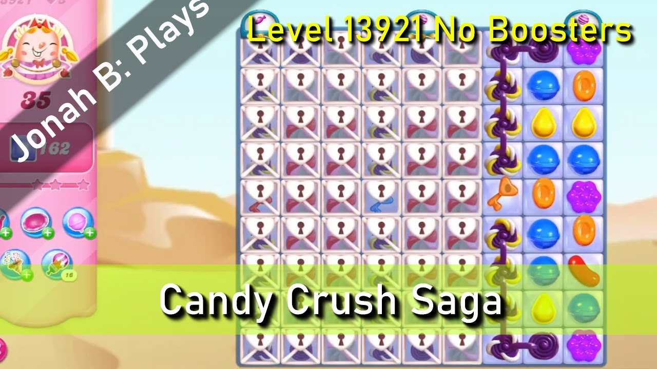 Candy Crush Saga Level 13921 No Boosters - YouTube