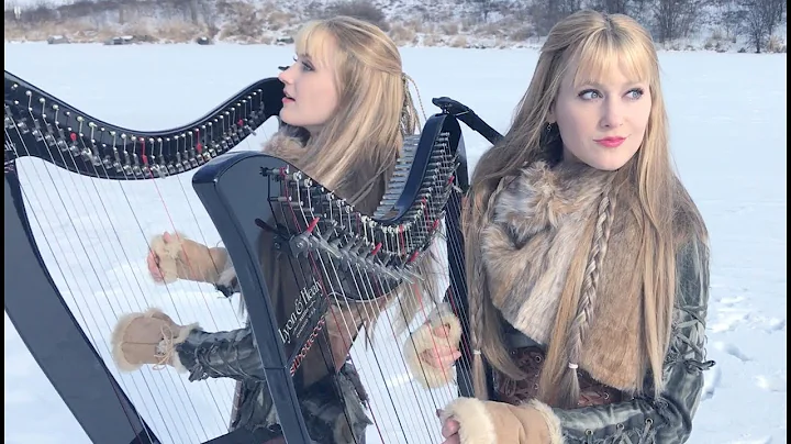 Immigrant Song  LED ZEPPELIN (Harp Twins) Electric Harp, Camille and Kennerly