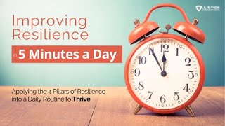 Re-Play: Improving Resilience in Five Minutes a Day: Applying the 4 Pillars of Resilience to Thrive