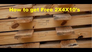 How to get Full Length 2x4 STUDS for FREE