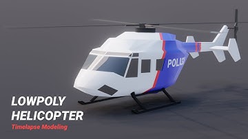 Modeling Lowpoly Helicopter