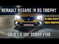 2019 Renault Megane IV RS Trophy 1.8 TCE 300HP | Night POV TEST DRIVE| 0-100 ACCELERATION by #GearUp