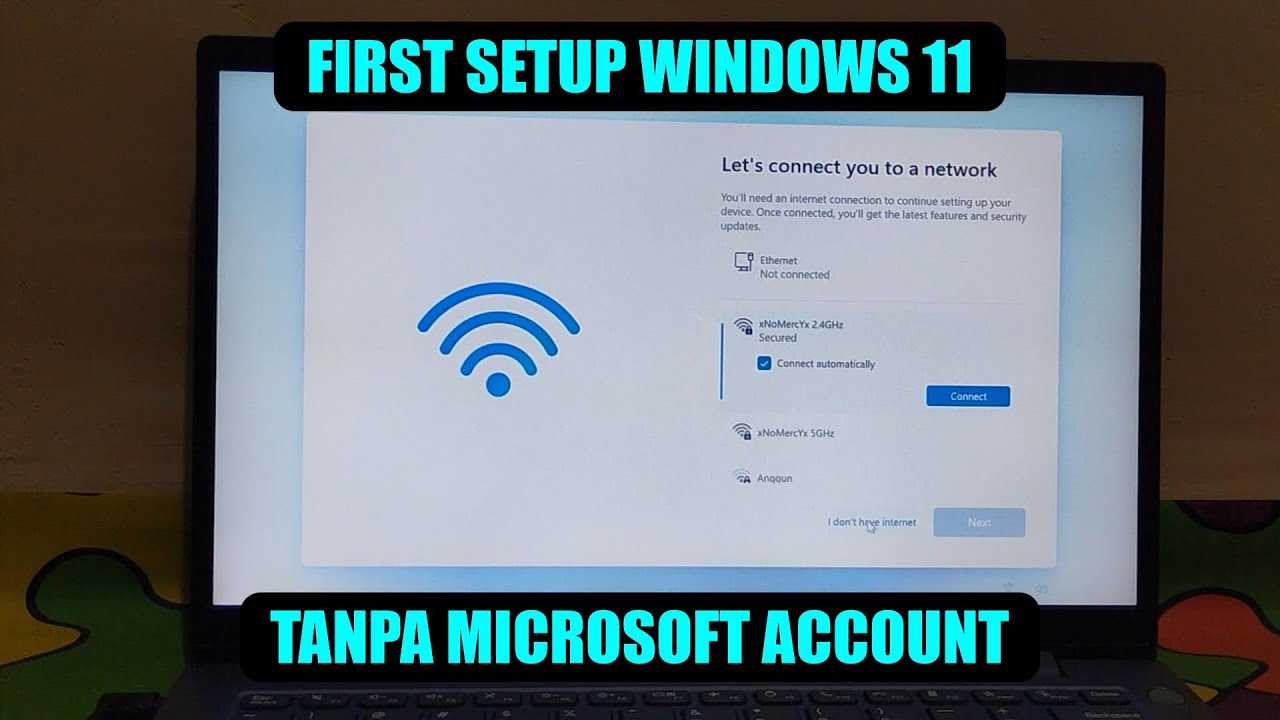 FIRST SETUP WINDOWS 11 LENOVO V14 G5  | WINDOWS TUTORIAL