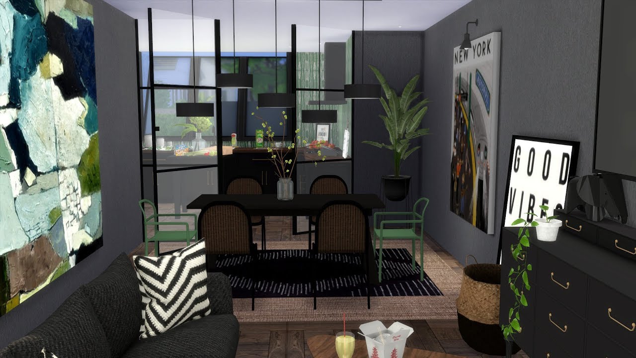 THE SIMS 4: SPEED BUILD // MODERN FAMILY HOME - YouTube