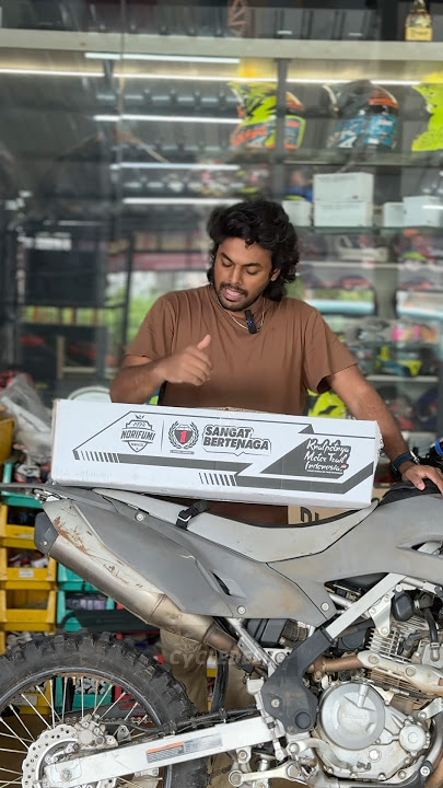 Norifumi whoops exhaust for the Kawasaki KLX 230 available at @cycledelicmotostore