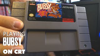 Bubsy for SNES on CRT (Memory Lane)