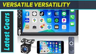 Oeretzrac 7 Inch Car Stereo Double Din Bluetooth 5.1 Touch Screen FM Radio with Backup Camera