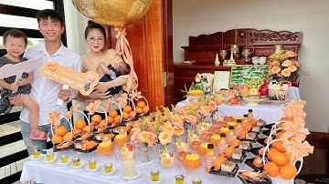 Tiệc đầy tháng sang xịn của con trai Phan Văn Đức - Võ Nhật Linh