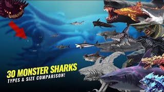 Mega Shark Vs Godzilla Monsters 3D Monsters Size Comparison