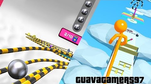 ▶️ Tall Man Run vs ▶️ Going Balls | Android IOS Gameplay All Level | GuavaGamers97