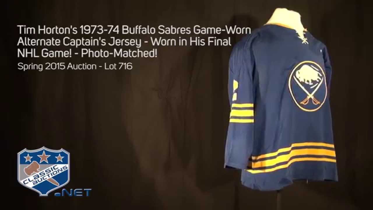 Buffalo Sabres captain's jersey