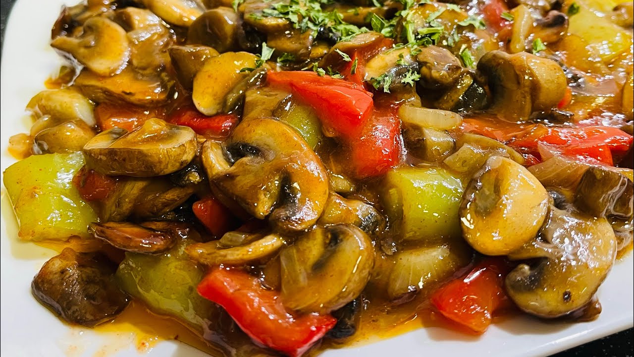 Karamelize Soslu MANTAR Yemeği Nasıl Yapılır ? ( kolay mantar yemeği tarifi) ????