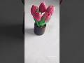DIY Tulips 🌷With Pista Shells #viralshorts #shorts #craftideas